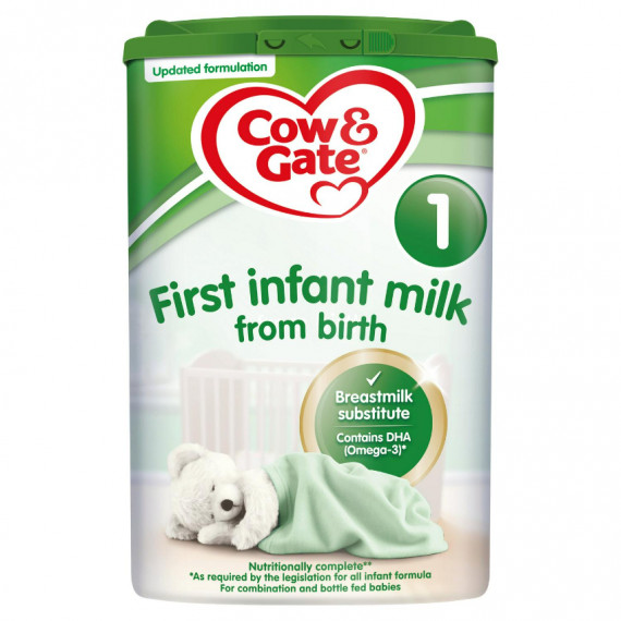 (低至$209) 1段 Cow & Gate (英國版牛欄) 嬰兒奶粉 (0-6個月) 800g