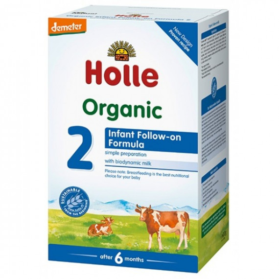 (低至$196) 2段 德國 Holle (香港版原裝行貨) 有機嬰兒奶粉 (6個月以上) 600g     