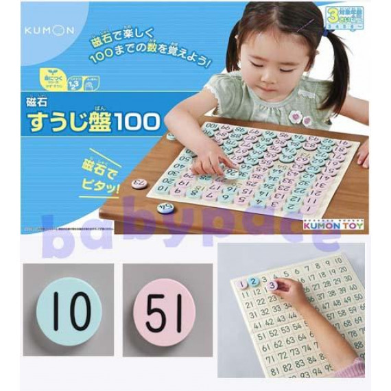 (激安低至7折) Kumon 公文 兒童 公文式1-100數字磁石板 (日本直送) KZ