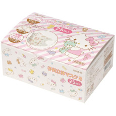 (低至$52) (適合2-3歲) 25枚 Skater Disney 兒童 盒裝3D立體 口罩 - Hello Kitty (日本直送) U