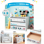  Disney 桌面三層小櫃 日本製 (日本直送) (包送貨)