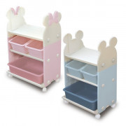 (低至$399) (日本製) Disney Mickey / Minnie 玩具收納儲物架 什物架 雜物架 連 1大2小收納盒 (日本直送) 