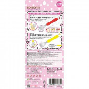 (低至8折) 日本製 Edison Mama 不銹鋼防滑學習餐具套裝 兒童餵食叉匙 附盒子 - Hello Kitty (適合1歲半或以上)