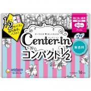 (低至$25) Unicharm Center-In 纖薄柔軟 護翼 衛生巾 日用 (無香味) 16枚 24.5cm (日本直送) 