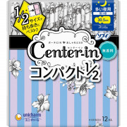 (低至7折後$21) Unicharm Center-In 纖薄柔軟 夜用 有翼衛生巾 (無香味) 12枚 30.5cm 日本製