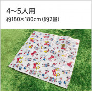 Hello Kitty 野餐墊 兩疊防水防潮 野餐布 (附手提袋) (日本直送)