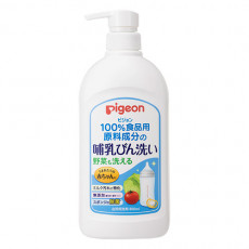 (低至$49) 日本製 Pigeon 貝親 嬰兒 奶瓶 奶樽清潔泡沫 蔬果洗潔液 樽裝 800ml U