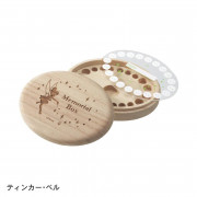 日本製 Disney 橢圓形 木製乳齒保存盒 (日本直送) (包 Alfred 智能櫃)