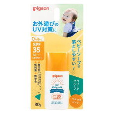 日本製 Pigeon 貝親 嬰兒專用 防UV 防水 防曬乳液 SPF35 PA+++ 30g