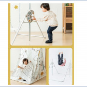 可摺疊式 多功能 兒童帳篷 鞦韆 單桿 拋波仔 健身架 (日本直送) (包送貨)