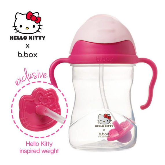 B. box Hello Kitty Sippy Cup 防漏吸管學飲杯    