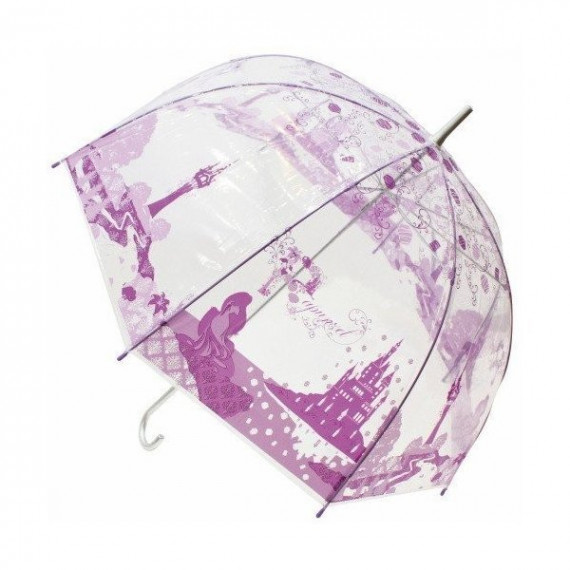 Disney 圓拱頂透明直遮 雨傘 (日本直送)