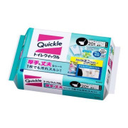 日本製 Kao 花王 Quickle 廁所除菌清潔巾 座廁消毒濕布 濕紙巾 可沖厠 補充裝 20枚