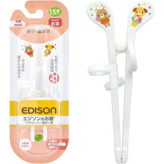 Edison Mama 兒童 訓練 學習筷子右手用 (白色) 寶寶 嬰兒 (適合18個月以上) 日本直送