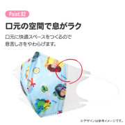 (低至$57) (適合4歲以上) 25枚 Skater 兒童 盒裝立體 3D 口罩 - Dinosaur 恐龍 (日本直送)