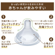 (低至$89) 日本製 Chu Chu 寬口 闊身樽 PPSU製奶樽 240ml (8oz) U