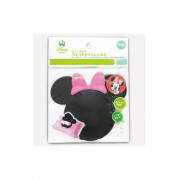Disney Minnie 重覆黏貼濕紙巾專用盒蓋 (粉紅配黑色) 