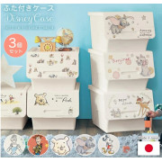 Disney 日本製 儲物收納箱 一set3個裝 (日本直送) (包送貨)