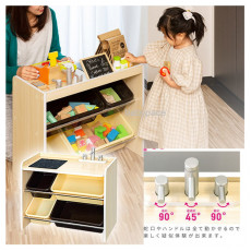 日本 製玩具廚房收納架